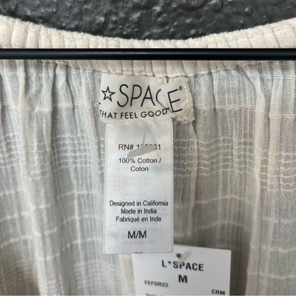 L Space Feelin' Fine Dress Cream Medium - Picture 12 of 14
